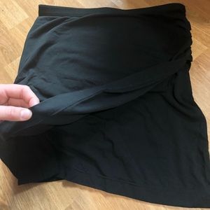 Theory black spandex skirt